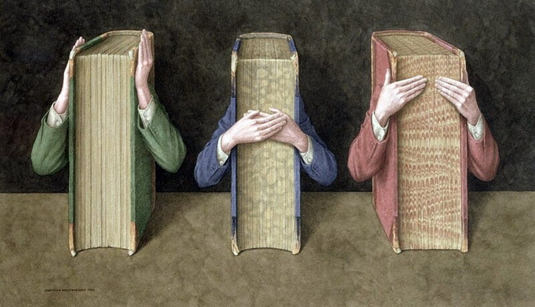 Книга в главной роли.