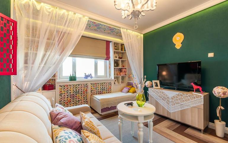 Идея планировки в 1-комн. квартире с ребенком