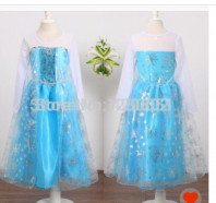 Платье Эльзы с короной на 4-6 лет