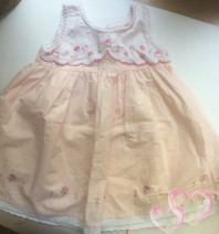 Розовое воздушное платьице на лето.