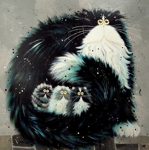 Кошачье настроение от  Kim Haskins