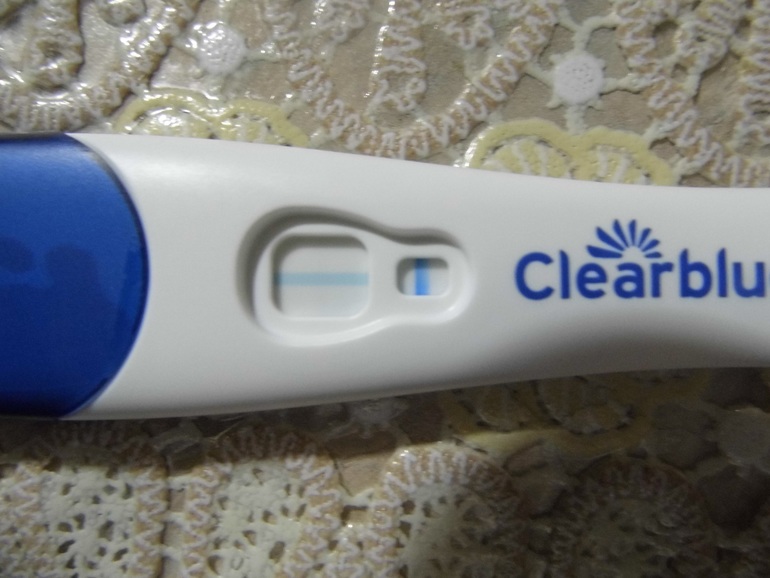 реагентят clearblue:?