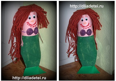 Русалочка Ариэль - поделка для девочек