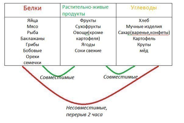 Режим дня рациональное питание блок схема