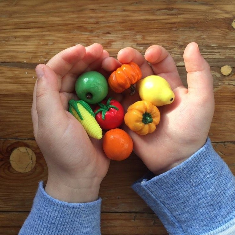 Развивающие игрушки для детей, мини овощи и фрукты, еда
