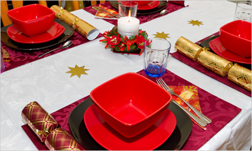 Новогодняя сервировка стола