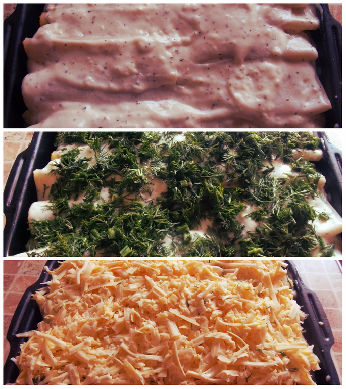 Каннеллони с фаршем под соусом Бешамель