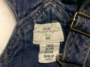 Джинсовый сарафан H&M р. 62