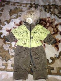 Зимний комбенизон на овчине . размер 86