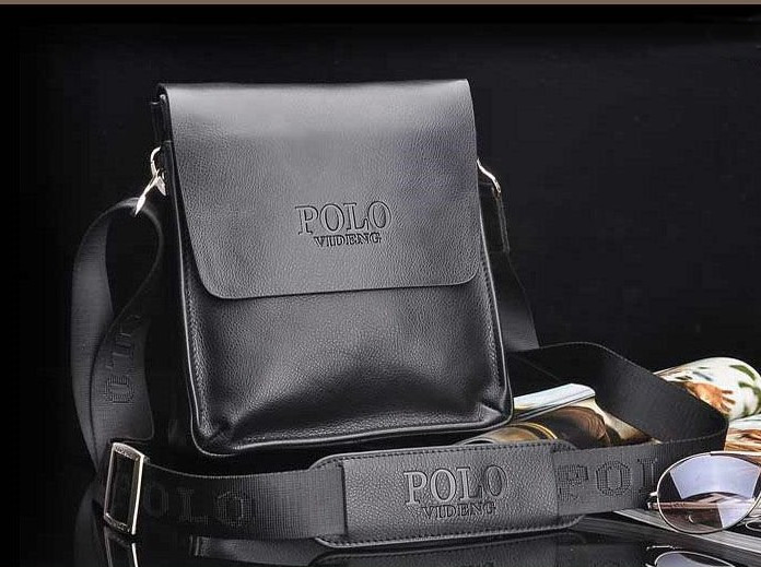 Мужская кожаная сумка Polo