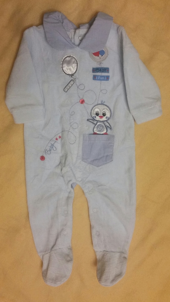 Слип велюровый 0-3 мес