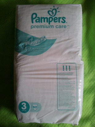 Pampers Premium Care 5-9кг 60 шт