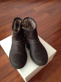 Полусапожки Missouri 28р. Кожа, мех в идеале.