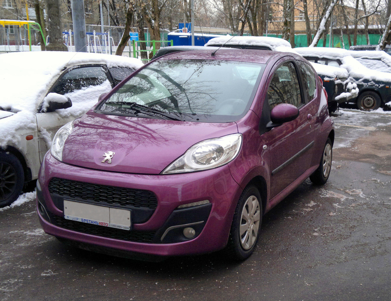 Поменяла старый Пежо 107 на новый))