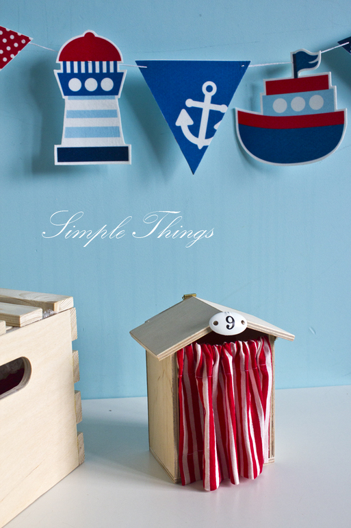 Деревянный ящик. Море. Wood Box Sea. Simple Things Shop