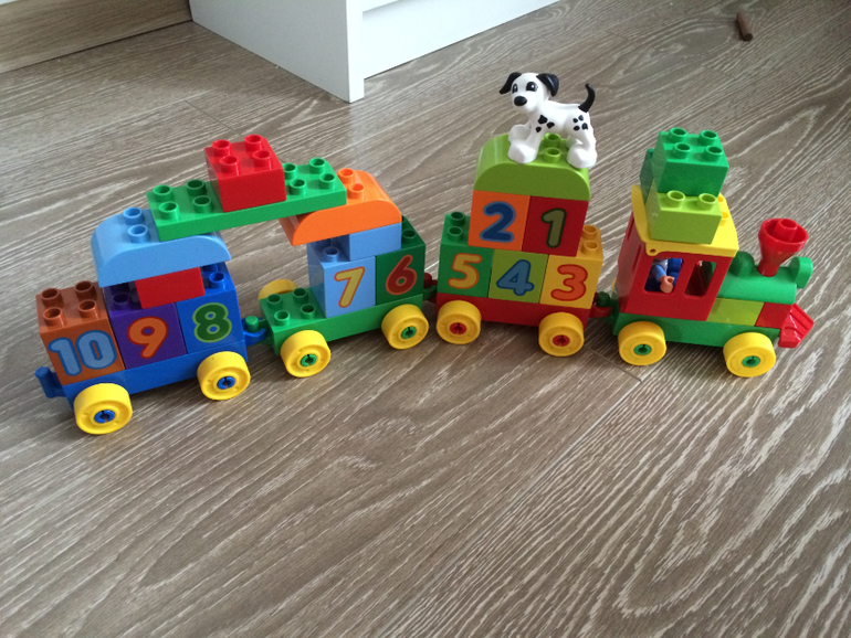 Lego Duplo паровозик с цифрами, Мск