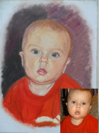 Портреты по фото на заказ недорого, качественно.