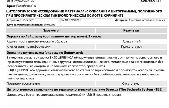 Адекватность цитологического образца адекватный что это значит у женщин