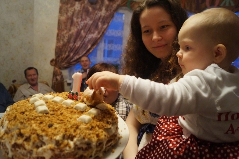Первый День Рождения Полинки=)