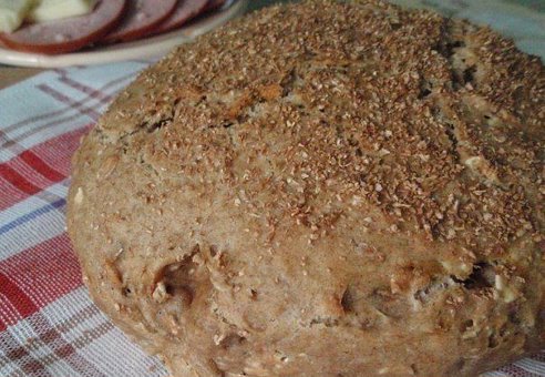 Полезный хлебушек без дрожжей.