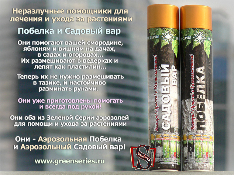Предлагаем Новинку! Аэрозольная побелка и аэрозольный садовый вар.