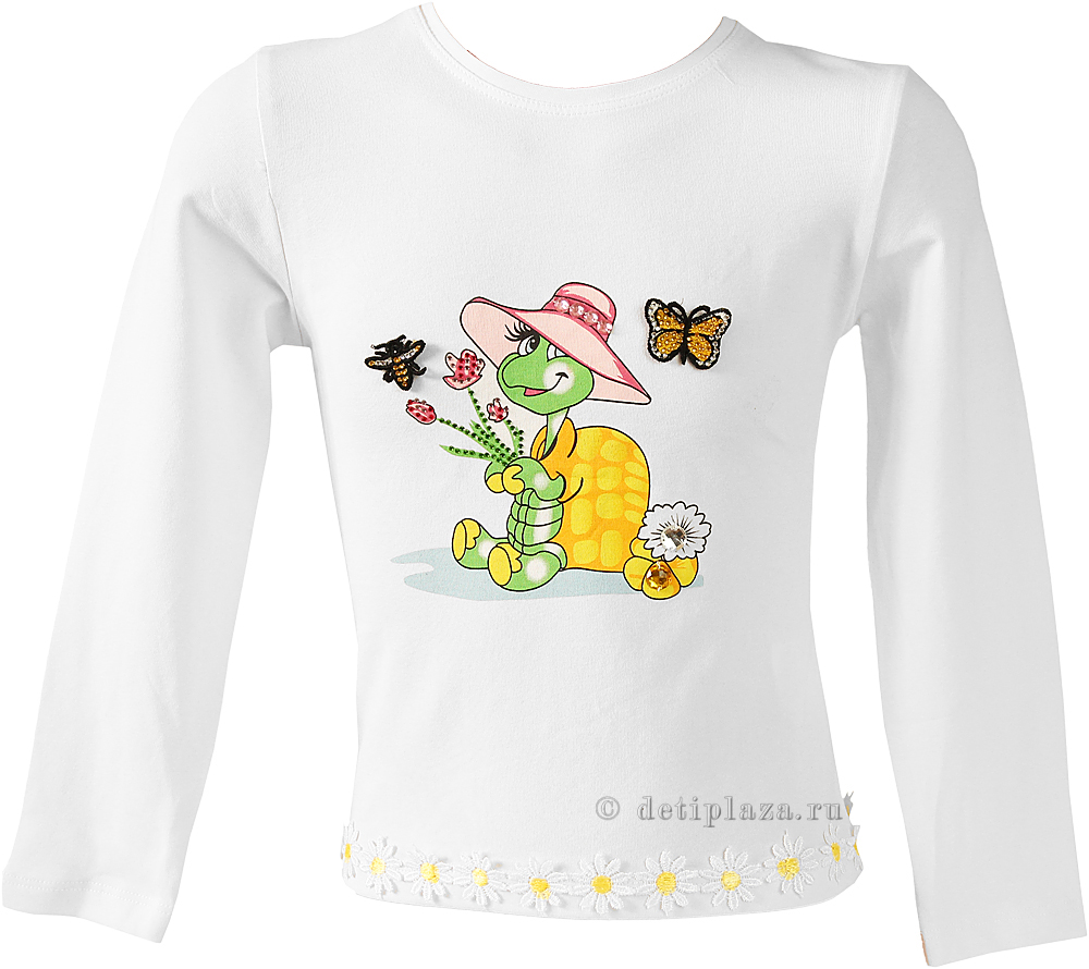 Футболка для девочки "Черепашка"