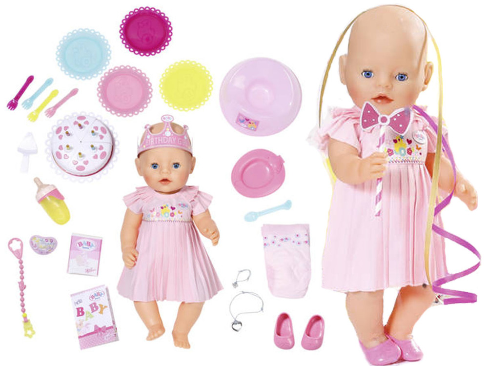BABY BORN ZAPF CREATION Кукла интерактивн. Праздничная 43 см