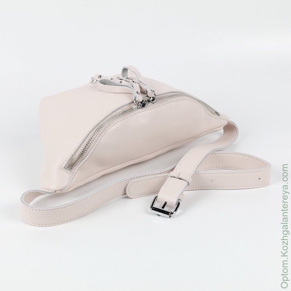 Женская кожаная поясная сумка