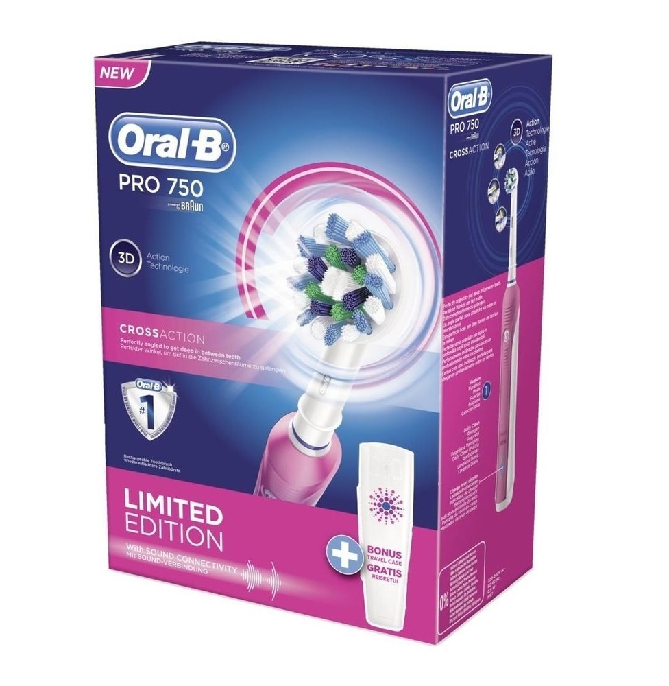 Электрическая зубная щетка Oral-B Pro 750 CrossAction D16 Pi