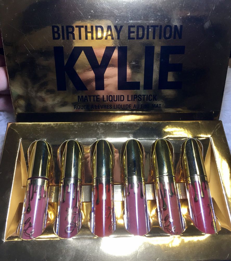 НАБОР ПОМАД 6 ШТУК МИНИ KYLI BIRTHDAY EDITION (БОЛЬШОЙ)