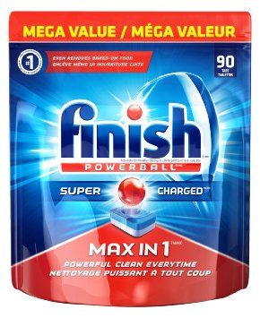Таблетки для ПММ, Finish Supercharged All In 1 Max, 90 табле