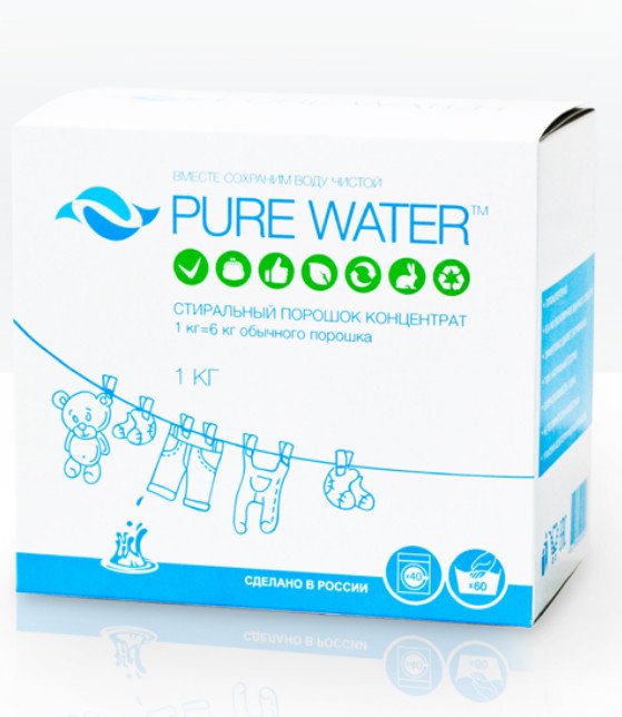 Стиральный порошок-концентрат PURE WATER™(бытовая НЕхимия)