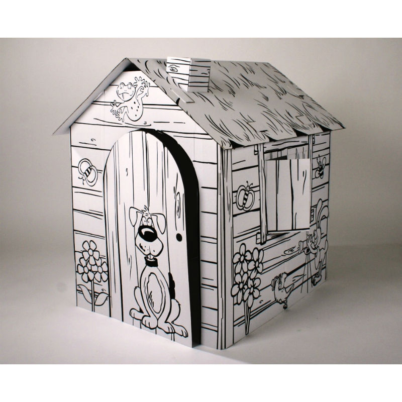 Картонный домик-раскраска «Веселая ферма»
