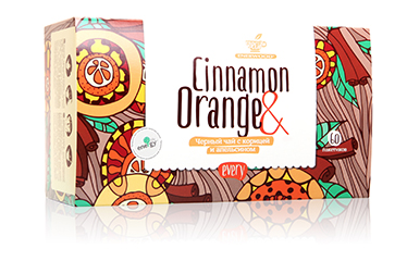 Черный чай с корицей и апельсином Every Cinnamon&Orange 60шт