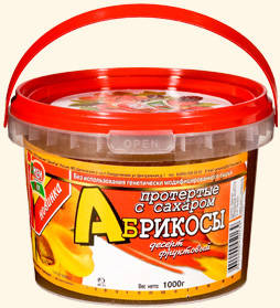 Абрикосы протертые с сахаром