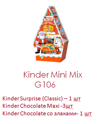 Kinder подарок Mini Mix 106г