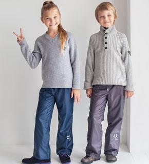 Брюки для девочки, темно-синий цвет