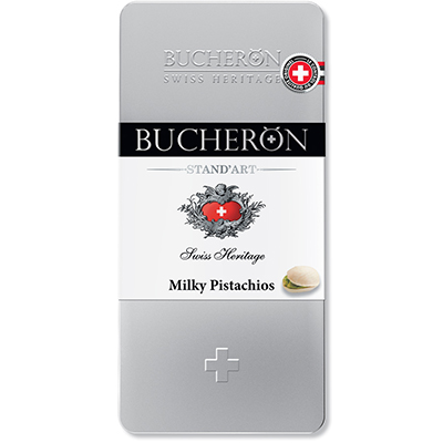Шоколад "BUCHERON" Молочный с фисташками  100гр. ж/б.