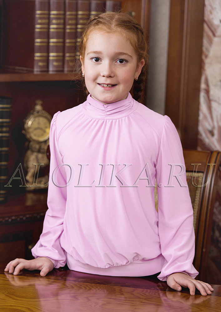 Трикотажная блузка  Т*ая розовая