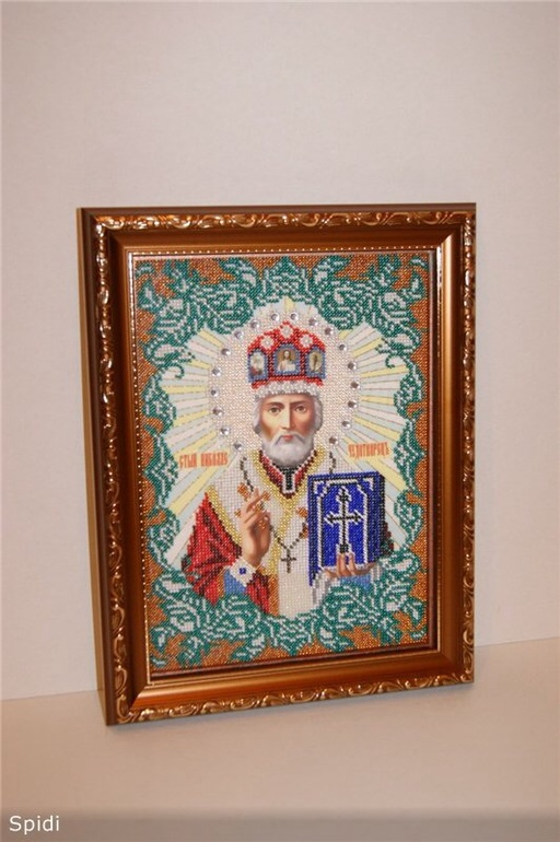 Николай Чудотворец для моей мамы ( процесс)