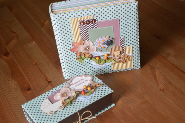 Альбом ручной работы для новорожденного + мамины сокровища