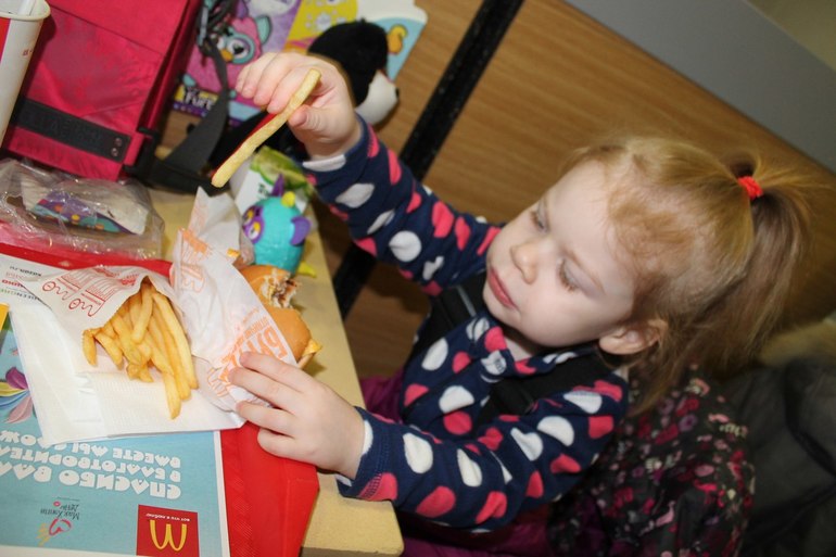 Это был наш первый поход в McDonalds.