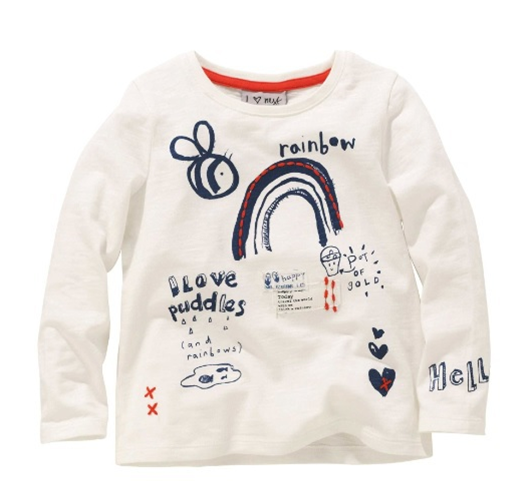 Дизайнерские детские футболки с длинным рукавом. Много.
