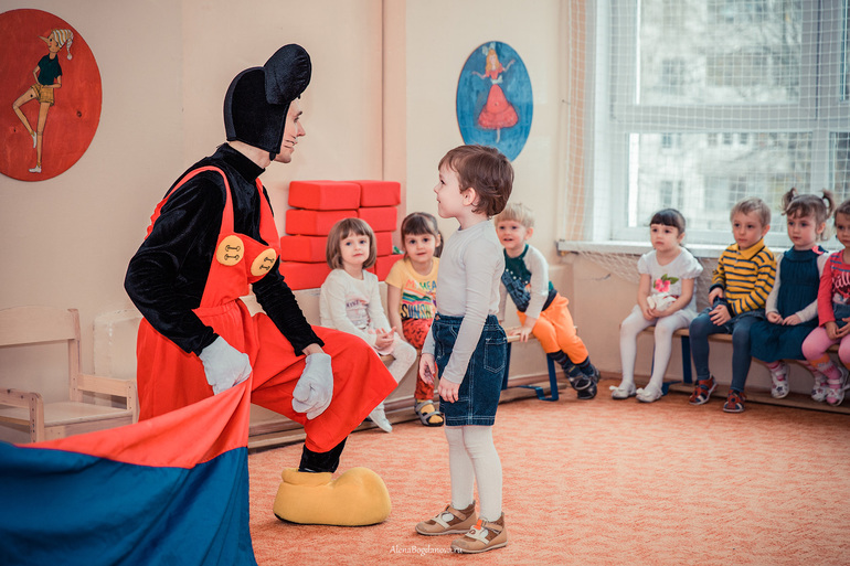 День рождение в садике.