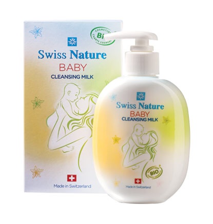 Swiss Nature Baby Новая линия органической детской косметики Детское очищающее молочко
