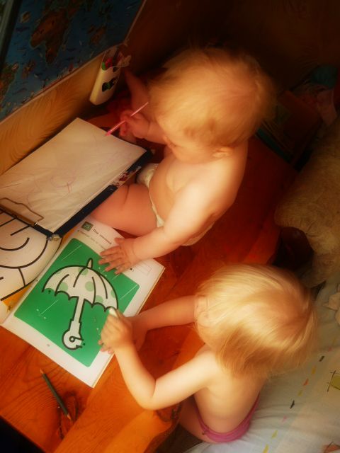 Первые совместные штришки!