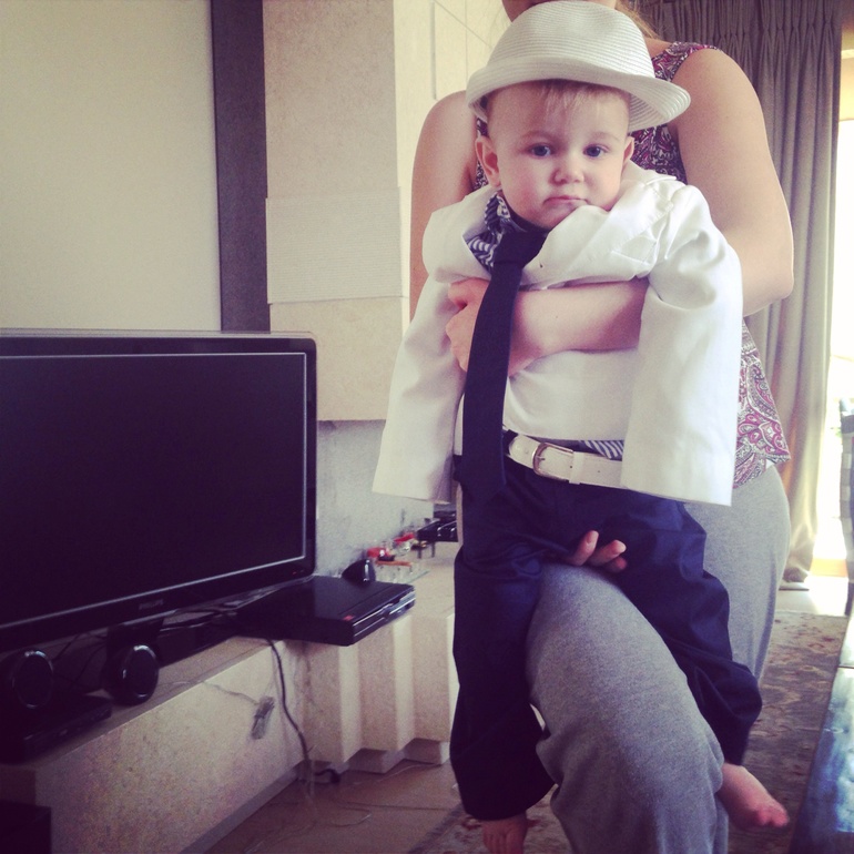 Костюм для крещения сыночку :)