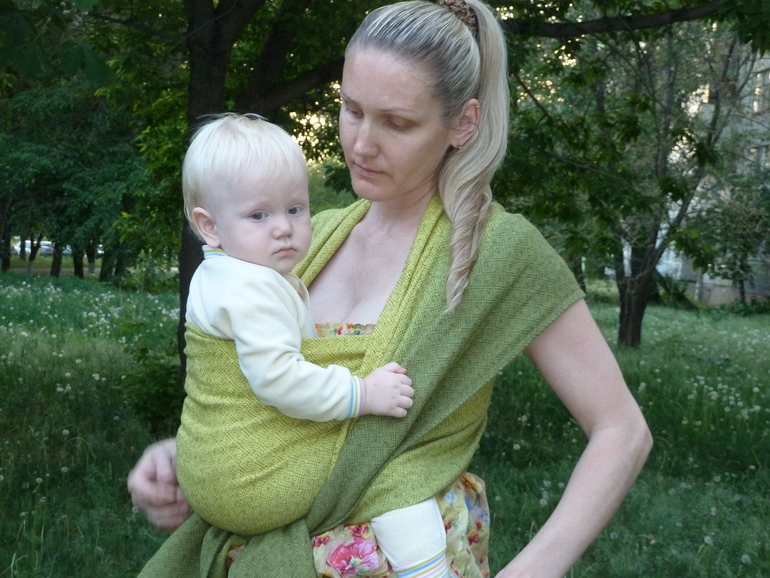 Дидимос мох, хлопок/лён, крашенная градация