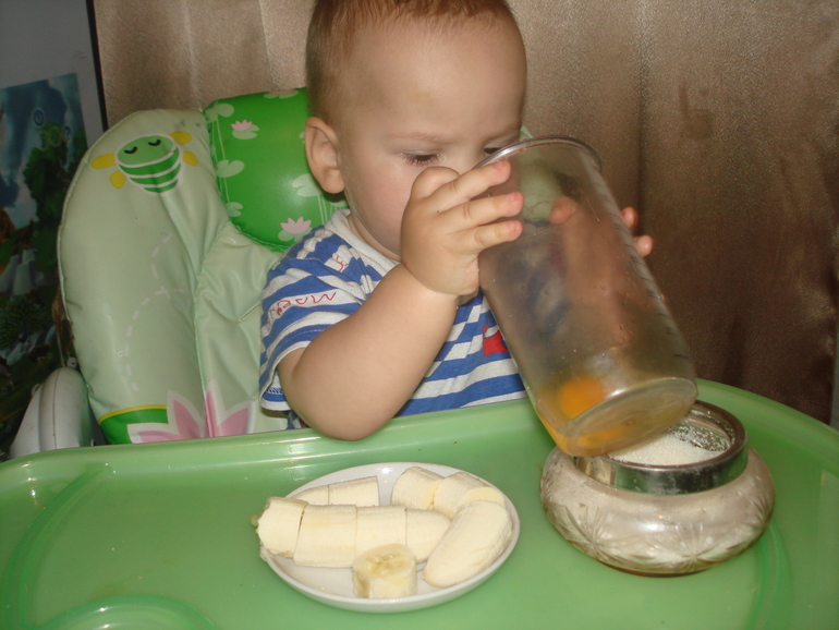 Готовим с детьми. Банановые оладьи.