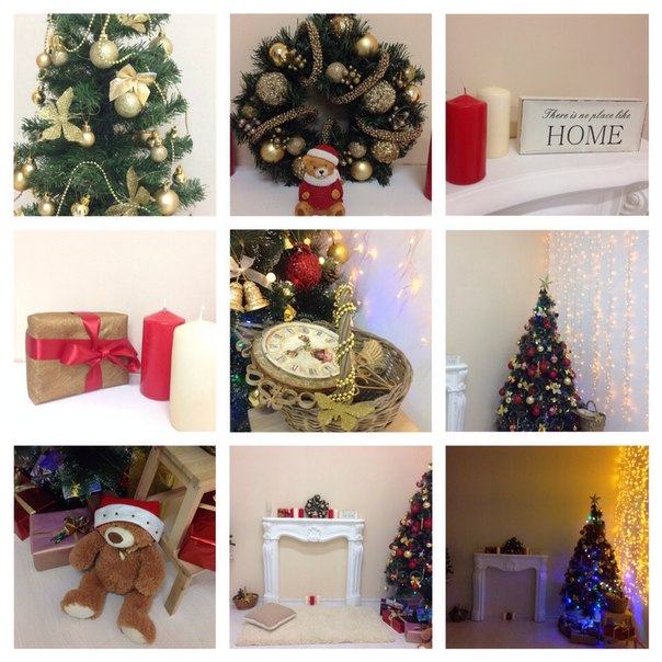 Новогодний декор в фотостудии)